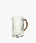 Cane Glass Pitcher