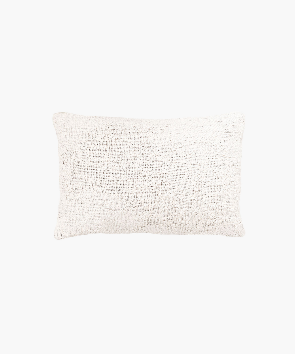 Cozy Cotton Boucle Pillow Cover, Ivory
