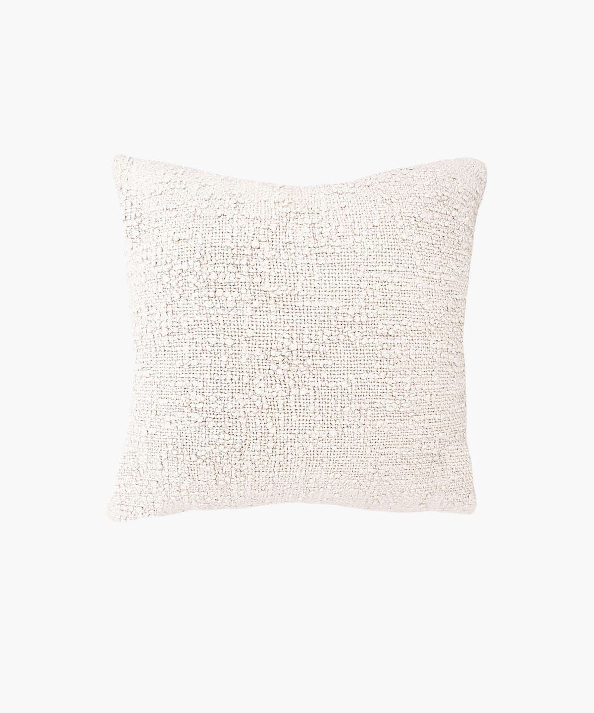 Cozy Cotton Boucle Pillow Cover, Ivory