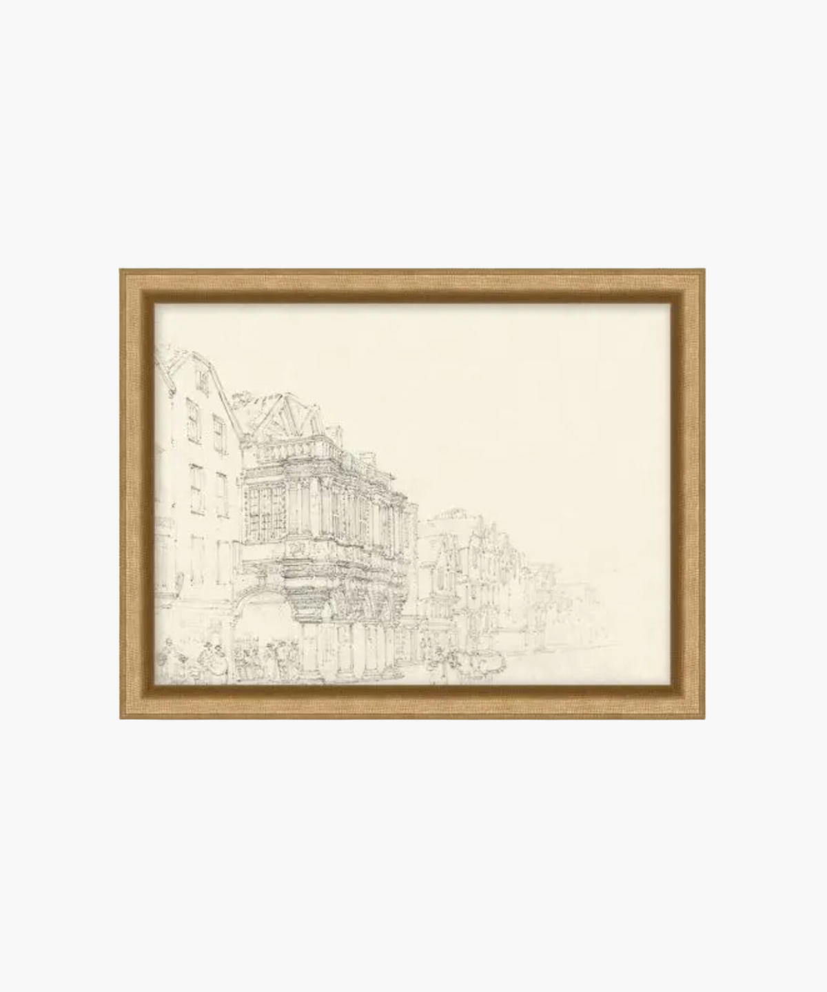 Etched European Cityscape