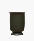 Green Stoneware Vase, Reactive Glaze