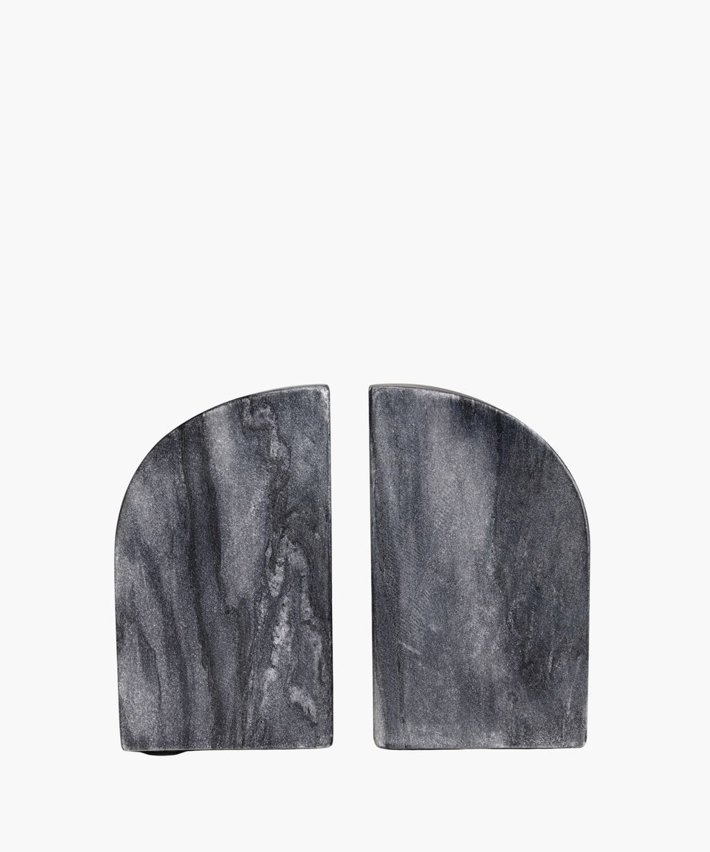 Grey Marble Bookends, Set of 2