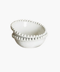Large Dotted Edge Bowl - White