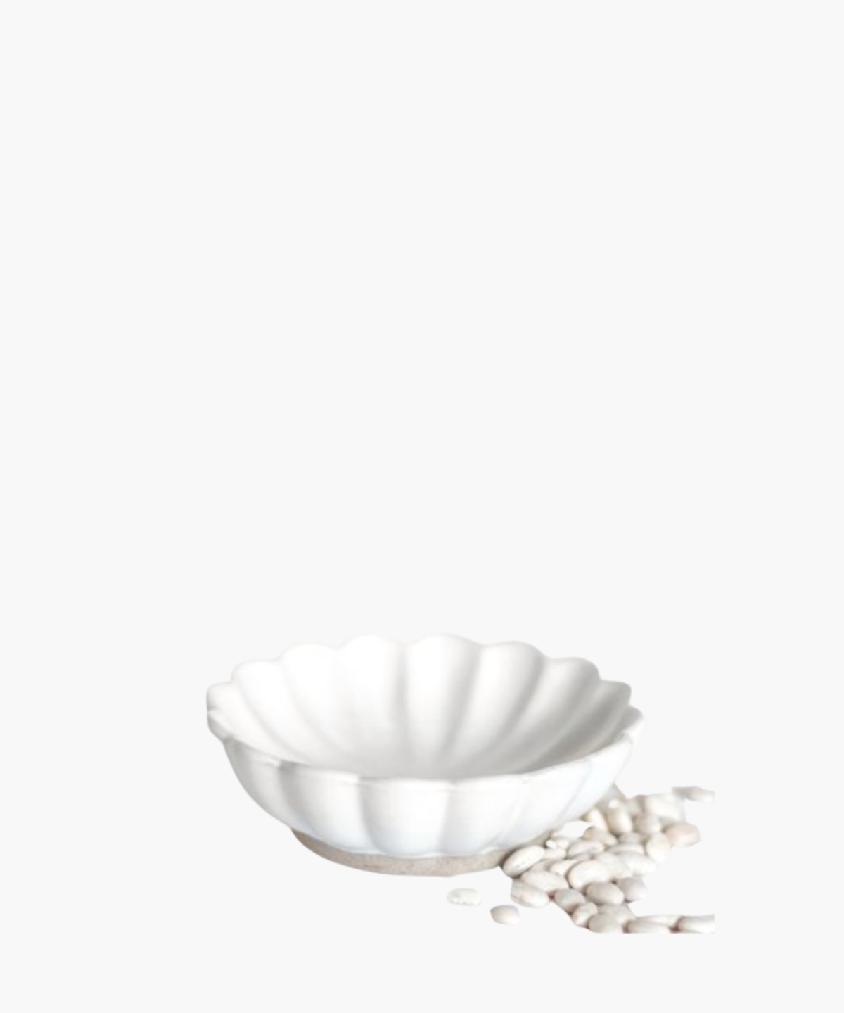 Mini Scalloped Ceramic Bowl