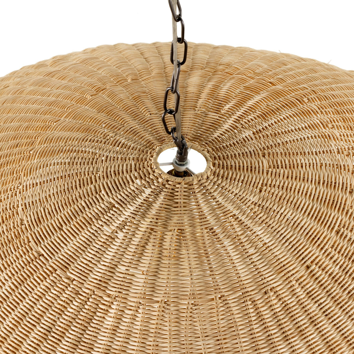 Overscale Woven Rattan Pendant