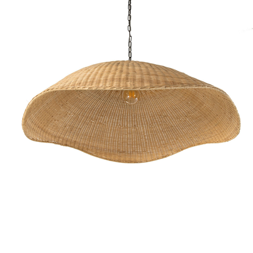 Overscale Woven Rattan Pendant