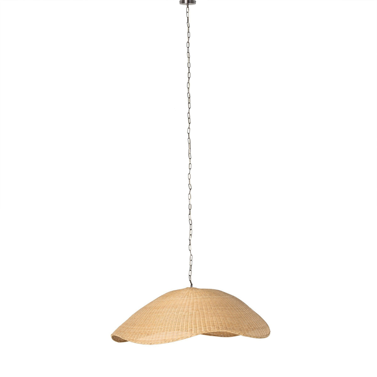 Overscale Woven Rattan Pendant