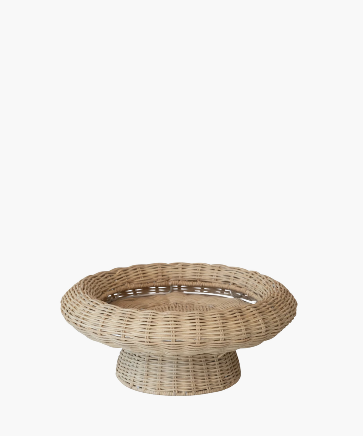 Rattan Pedestal Bowl