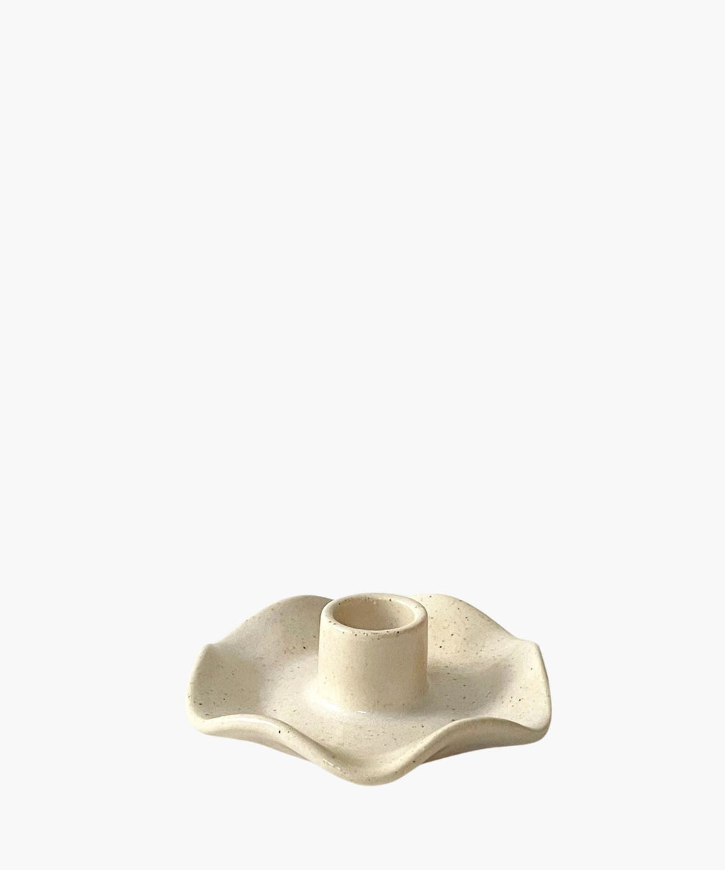 Ruffle Taper Candle Holder