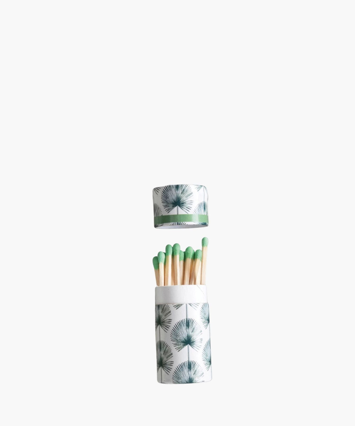 Safety Matches in Tube Matchbox with Leaves Print, 3 Styles
