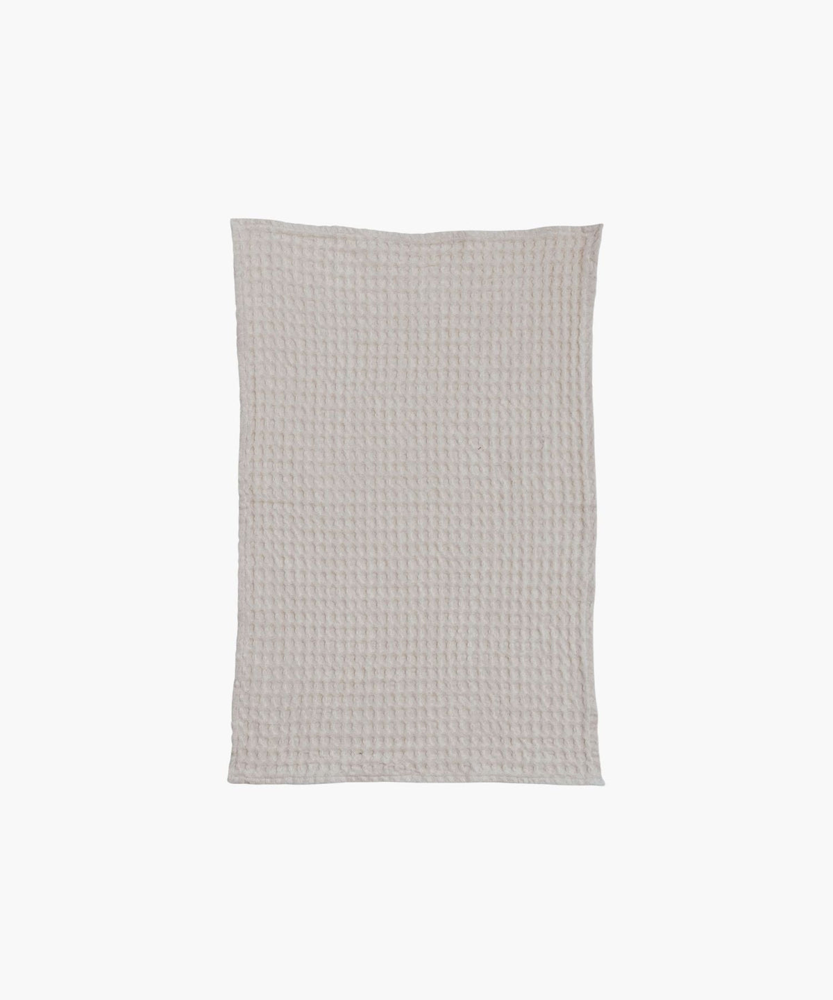 Waffle Weave Tea Towel, Cream
