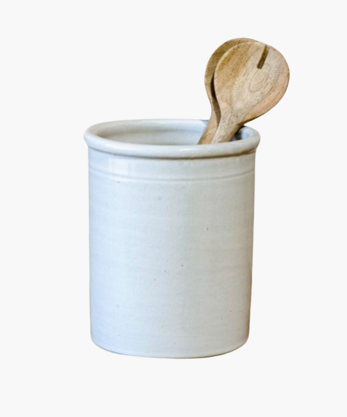 White Canister Vase