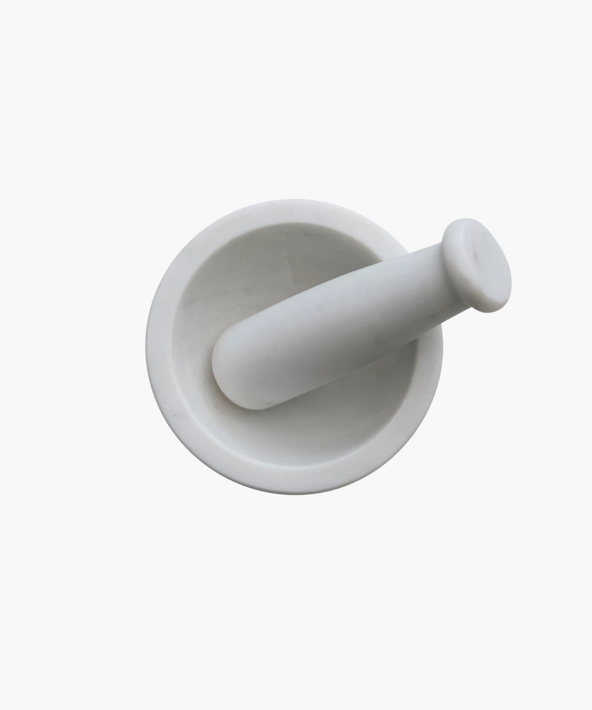 White Marble Mortar and Pestle